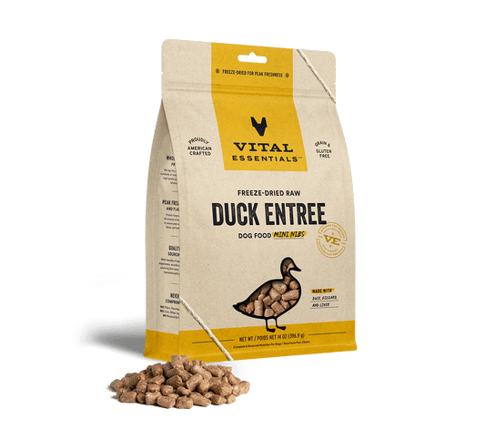 Vital Essentials® Freeze-Dried Raw Duck Entree Dog Food Mini Nibs, 14oz