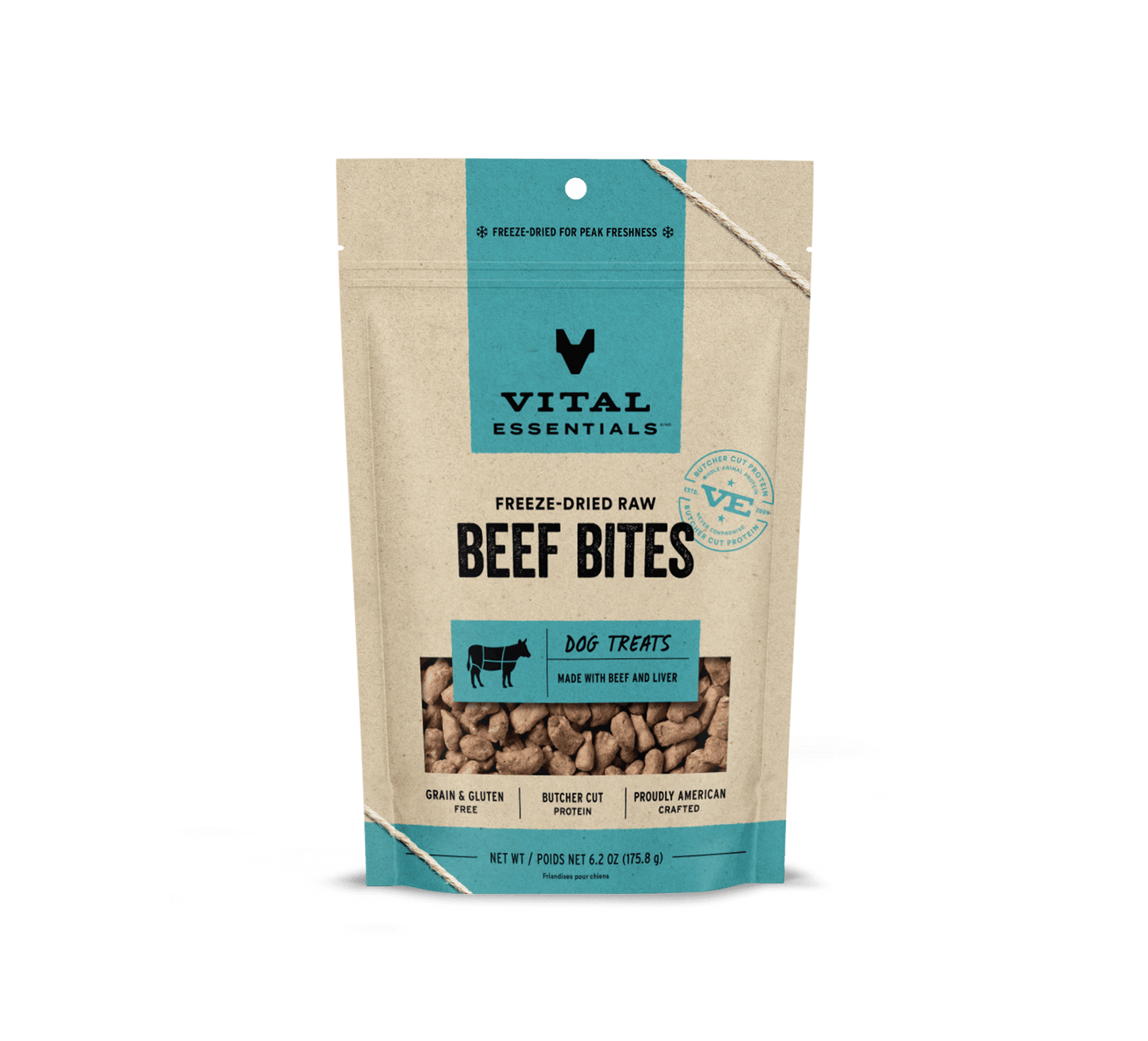 Vital Essentials® Freeze-Dried Beef Bites Dog Treats, 6.2 oz