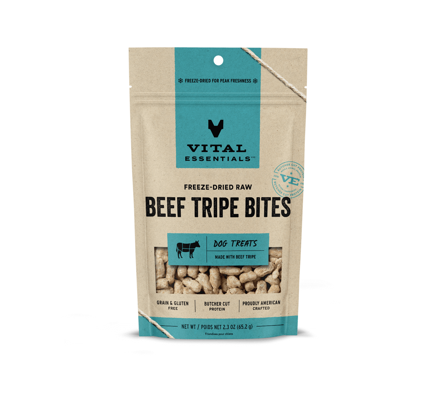 Vital Essentials® Freeze-Dried Beef Tripe Bites Dog Treats, 2.3 oz