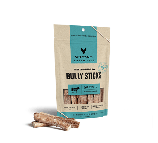 Vital Essentials® Freeze-Dried Bully Sticks Dog Treats, 1.4 oz