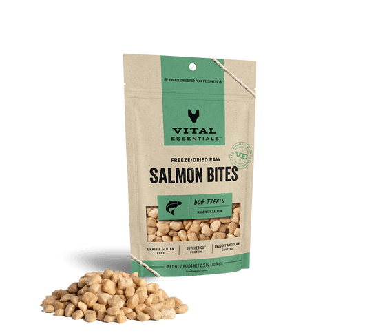 Vital Essentials® Freeze-Dried Raw Salmon Bites Dog Treats, 5 oz