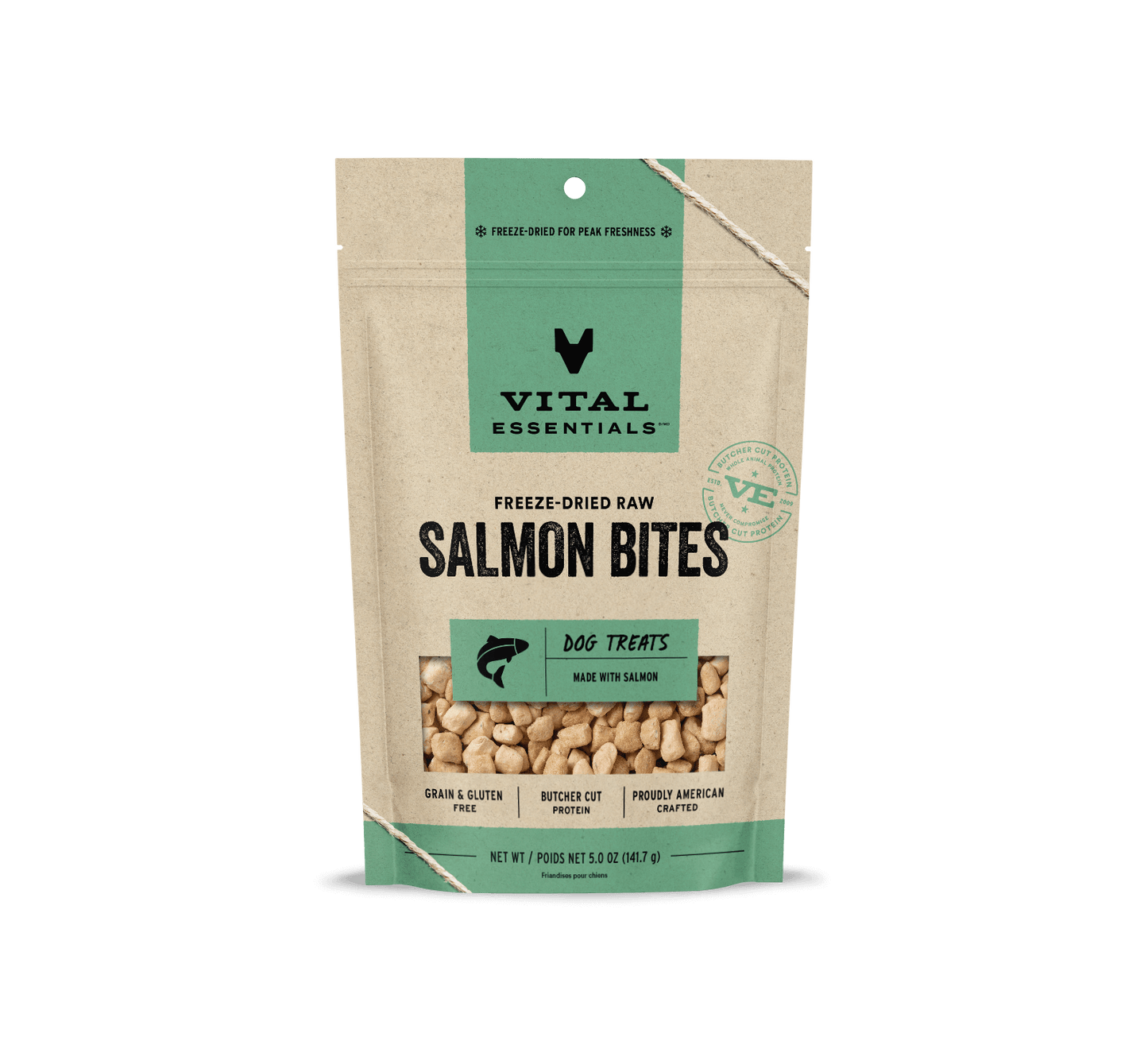 Vital Essentials® Freeze-Dried Raw Salmon Bites Dog Treats, 5 oz