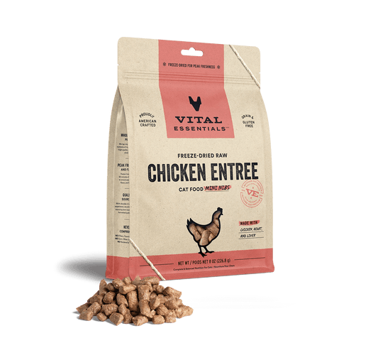 Vital Essentials® Freeze-Dried Raw Chicken Entree Cat Food Mini Nibs, 8oz