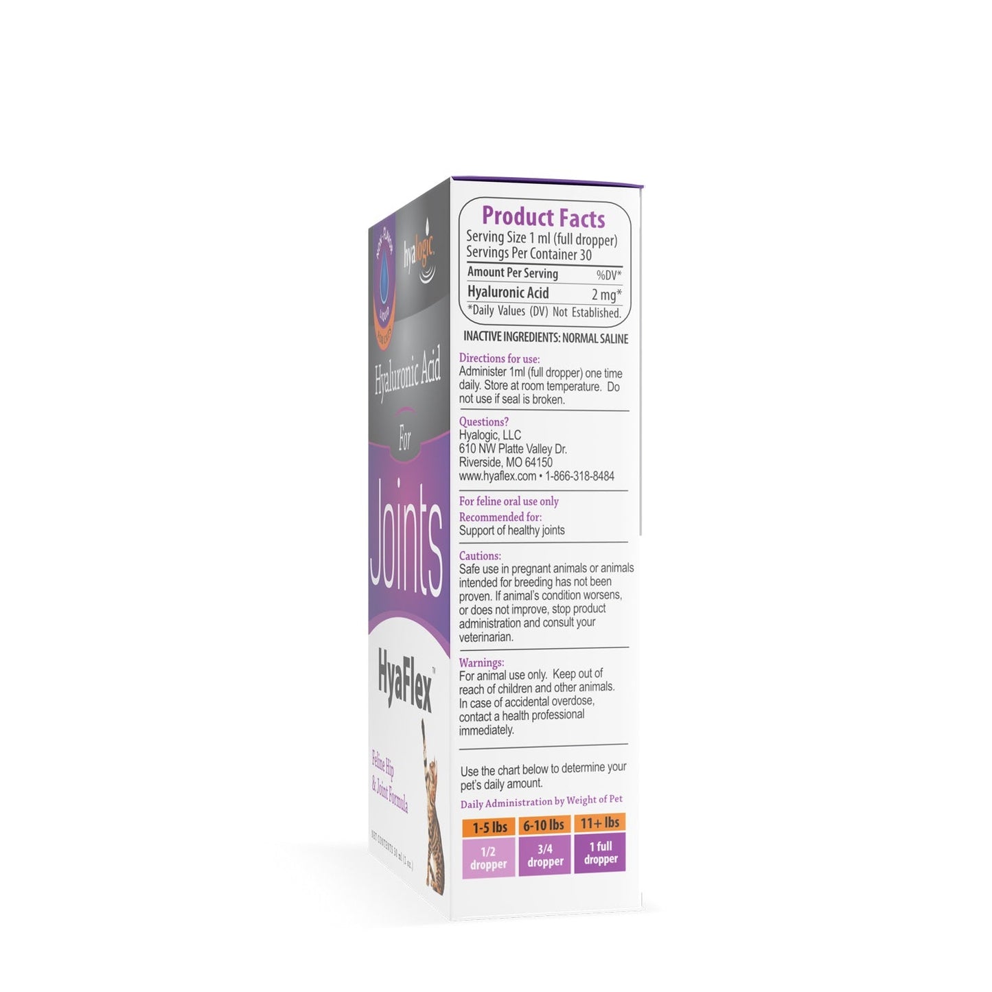 Hyalogic HyaFlex for Cats - Feline Hip and Joint Formula (30 ml)