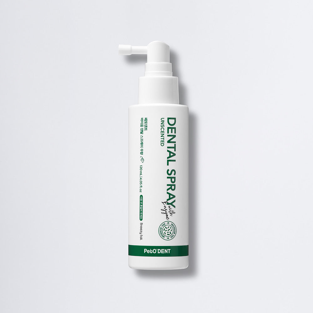 PetO'DENT Biome Dental Spray (Unscented) 120ml | Oral Care Spray for Dogs & Cats | With Probiotics & Enzymes