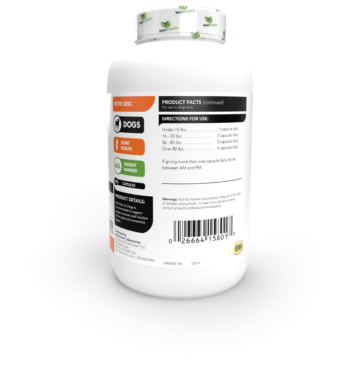 Vertriscience Vetri Disc - Back Support Formula (180 capsules)