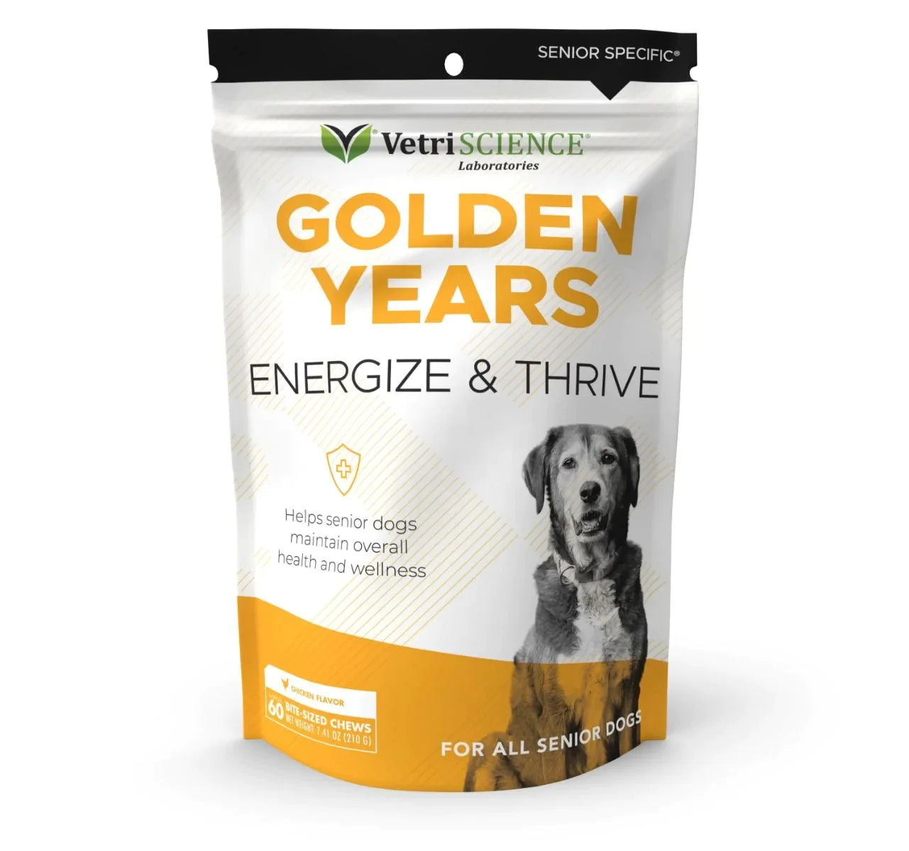 VetriScience® - Golden Years Energize & Thrive Multivitamin for Senior Dogs (60 chews)