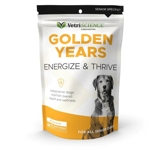 VetriScience® - Golden Years Energize & Thrive Multivitamin for Senior Dogs (60 chews)