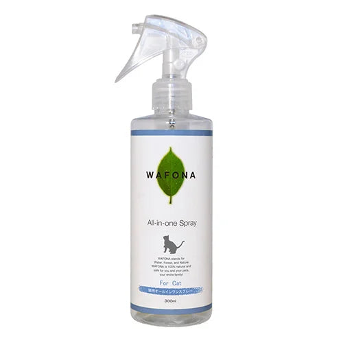 Wafona All-in-One Spray for Cats - cleans, moisturizes and sterilize with the power of 108 types of natural plant extracts, 52 types of plant enzymes and pure ionized water