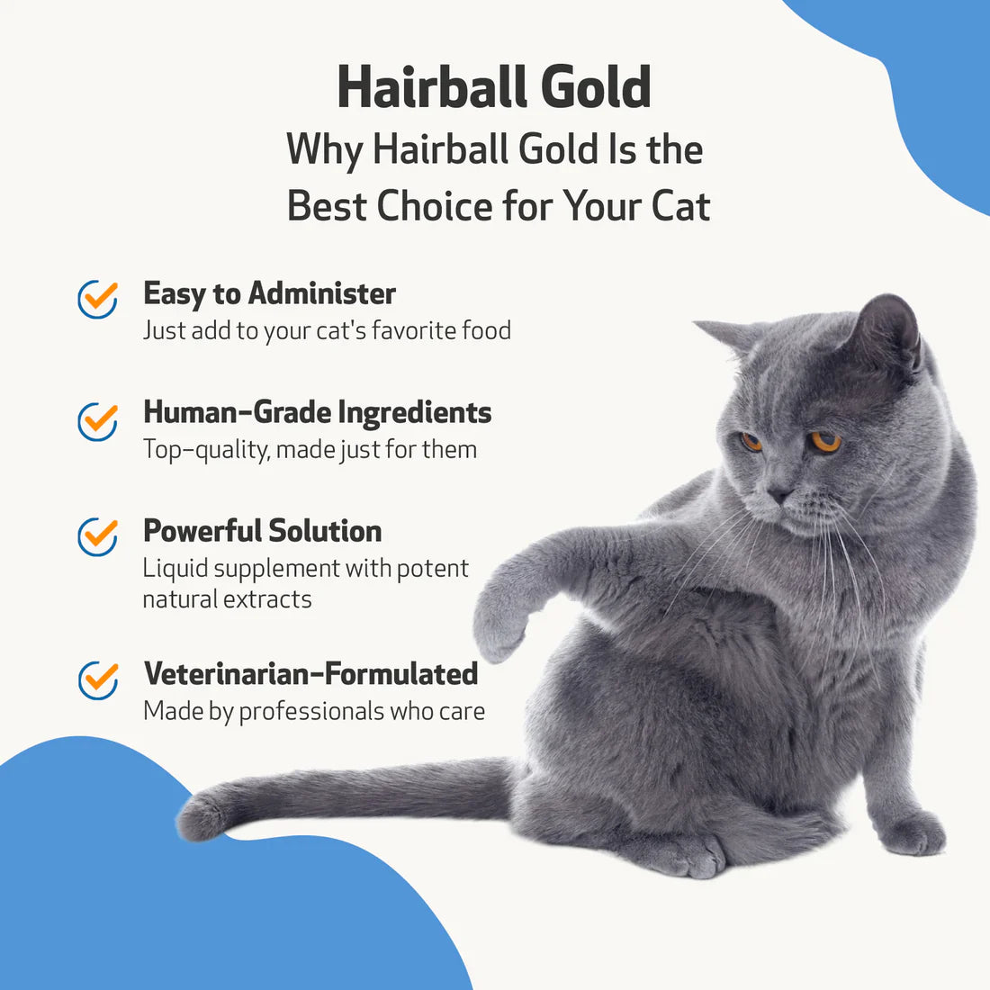 Pet Wellbeing - Hairball Gold - Natural Help for Hairballs (2fl oz / 59ml)