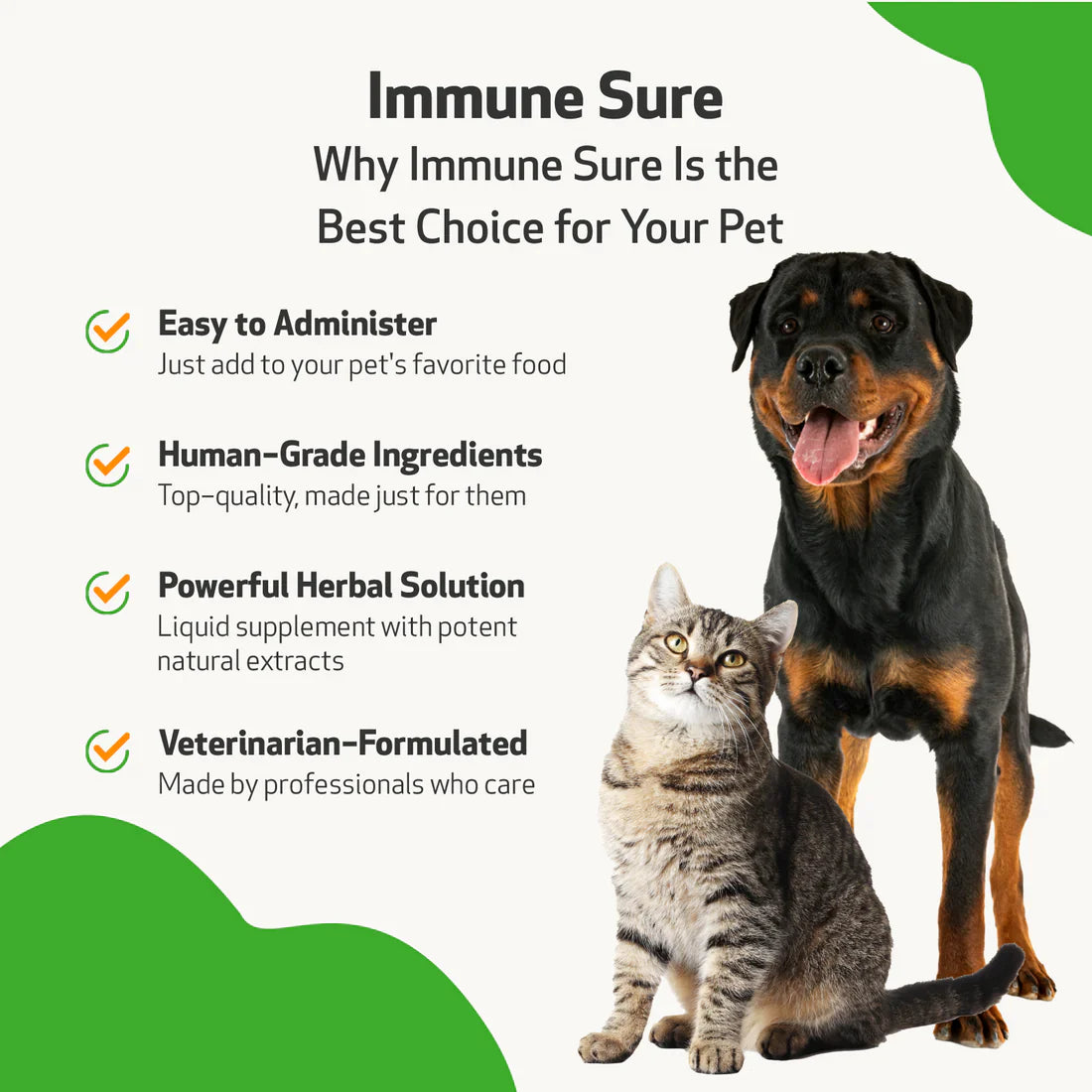 Pet Wellbeing - Immune SURE - for Feline & Canine Immune System Support