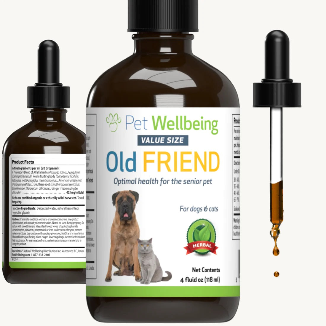 Pet Wellbeing - Old Friend - for Senior Dogs