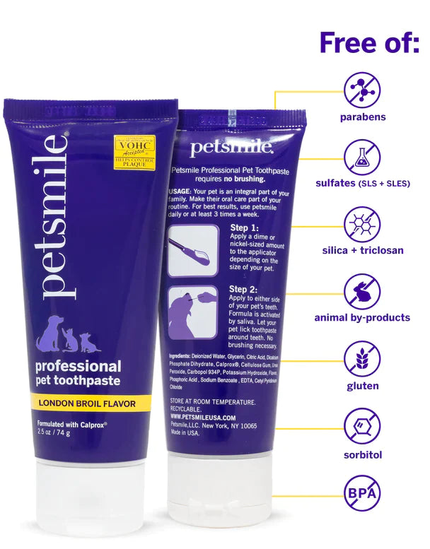 Petsmile Professional Pet Toothpaste - London Broil Flavor