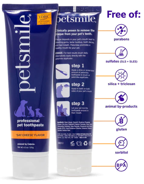 Petsmile Professional Pet Toothpaste - Cheese Flavor