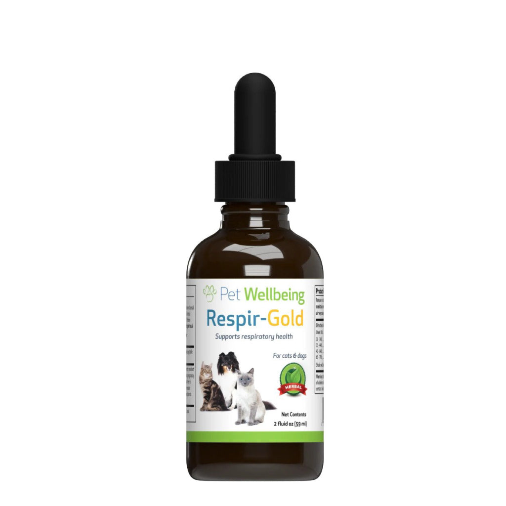 Pet Wellbeing - Respir Gold - for Easy Breathing in Cats & Dogs