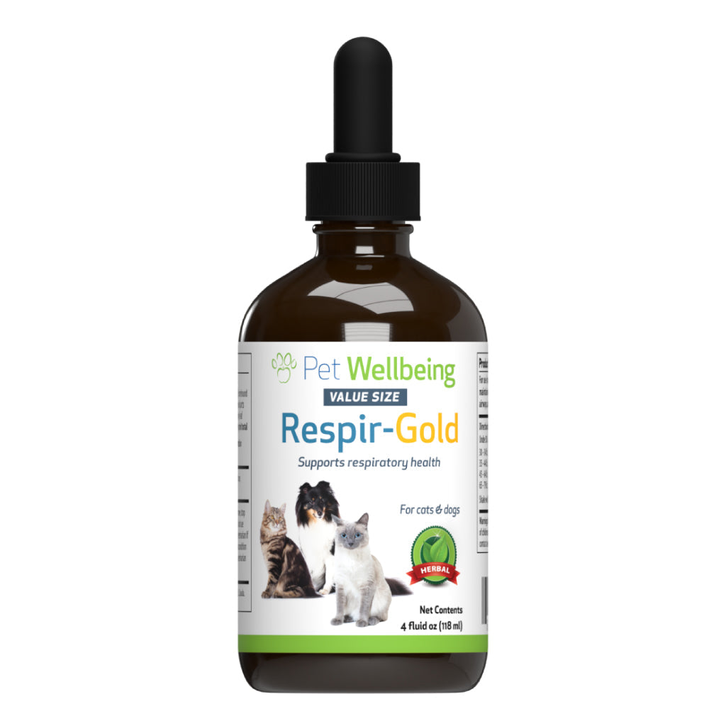 Pet Wellbeing - Respir Gold - for Easy Breathing in Cats & Dogs