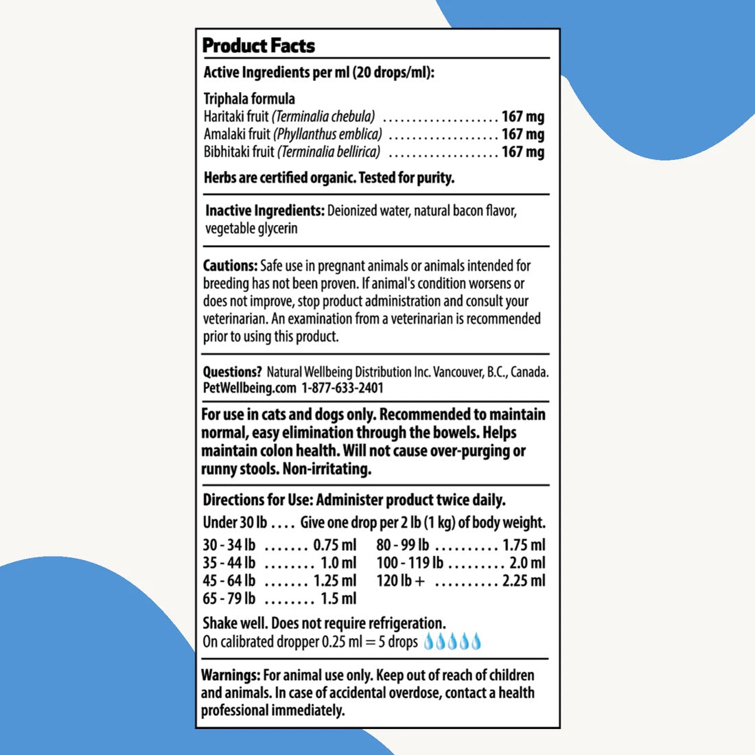 Pet Wellbeing - Smooth BM Gold - for Cat & Dog Constipation