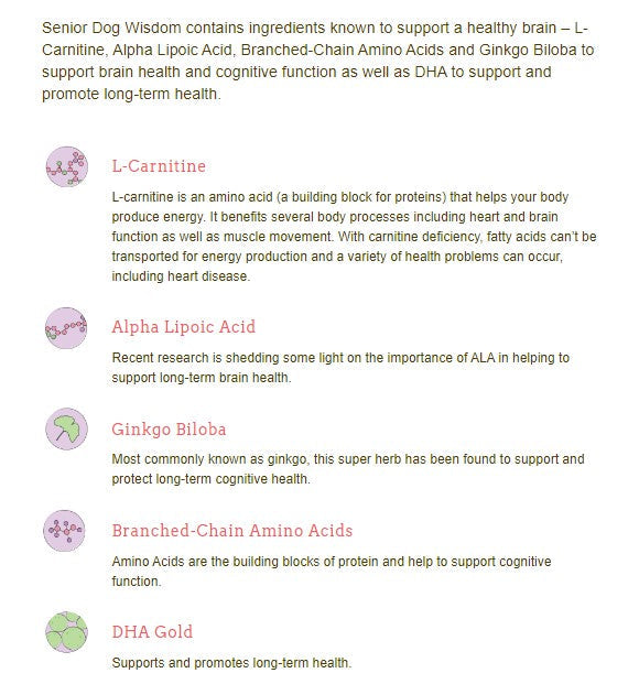 Herbsmith Senior Dog Wisdom - Cognitive Support for Dogs