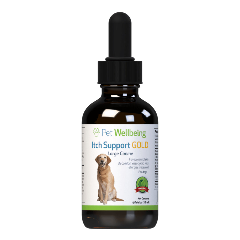 Pet Wellbeing - Itch Support Gold - for Soothing Allergy-Related Itch in Dogs