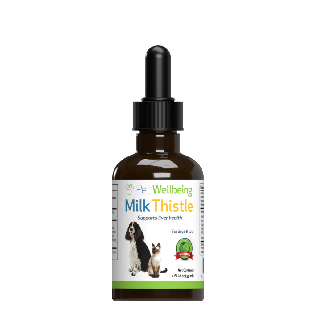 Pet Wellbeing - Milk Thistle - for Healthy Liver Function in Cats & Dogs