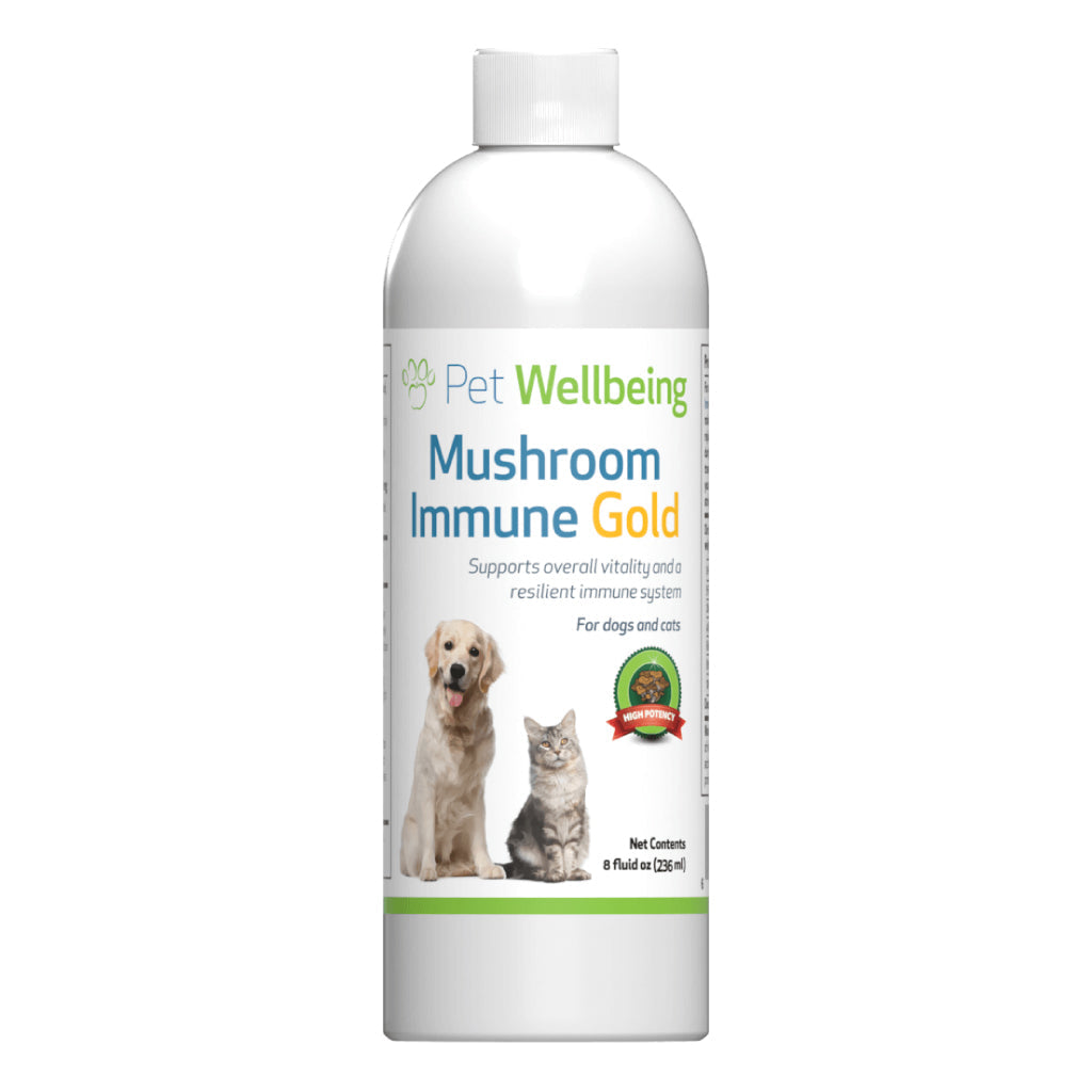 Pet Wellbeing - Mushroom Immune Gold - Holistic Canine Cancer Support (8fl oz / 236ml)