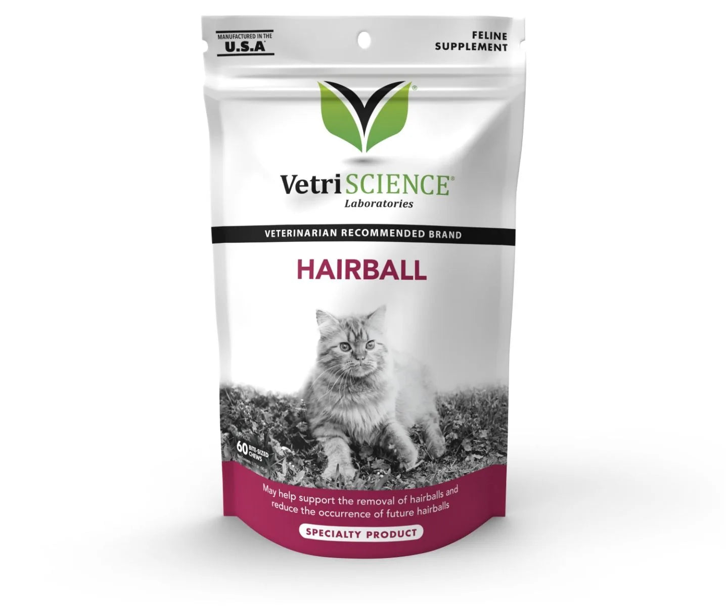 VetriScience - Hairball Control Supplement for Cats (60 chews)