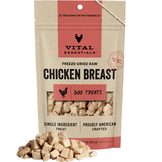 Vital Essentials® Freeze-Dried Raw Chicken Breast Dog Treats, 2.1 oz