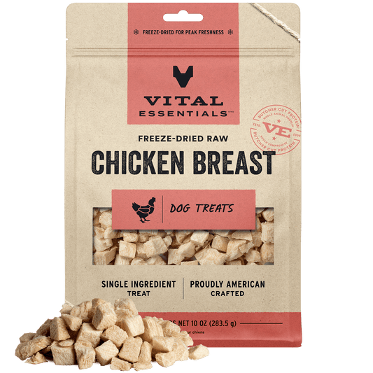 Vital Essentials® Freeze-Dried Raw Chicken Breast Dog Treats, 10 oz