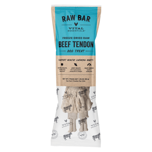Vital Essentials RAW BAR Freeze-Dried Raw Beef Tendon Dog Treat, 1.76 oz
