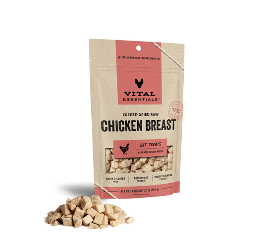 Vital Essentials® Freeze-Dried Raw Chicken Breast Cat Treats, 2.1 oz