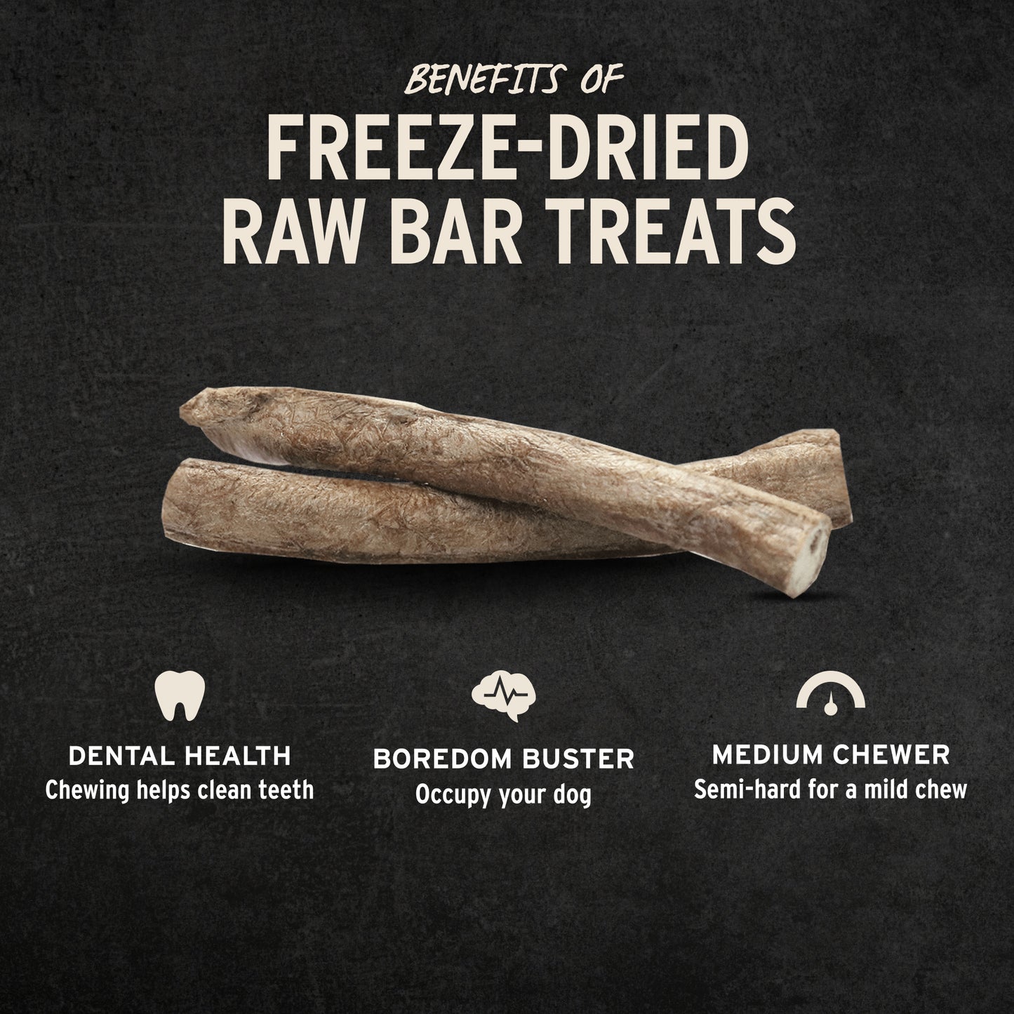 Vital Essentials® RAW BAR Freeze-Dried Raw Bully Stick Dog Treat, 0.5 oz