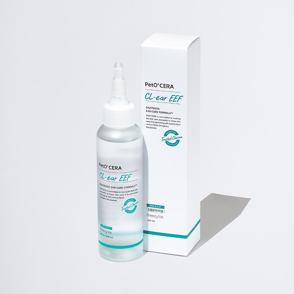 PetO'CERA CL-Ear EEF 120 ml - gentle enzymatic ear cleanser