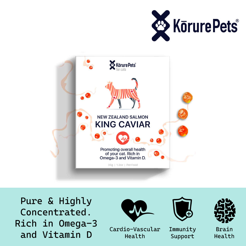 Kōrure Pets Cat Salmon Caviar - 35g Freeze Dried Whole Roe