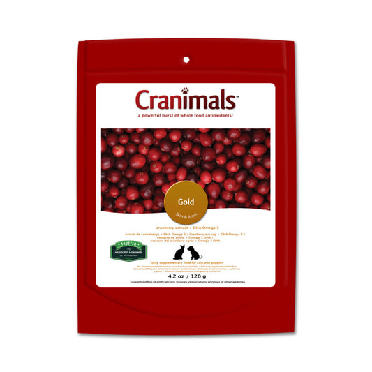 Cranimals Gold - Urinary Tract Pet Supplement 120g /4.2oz bag