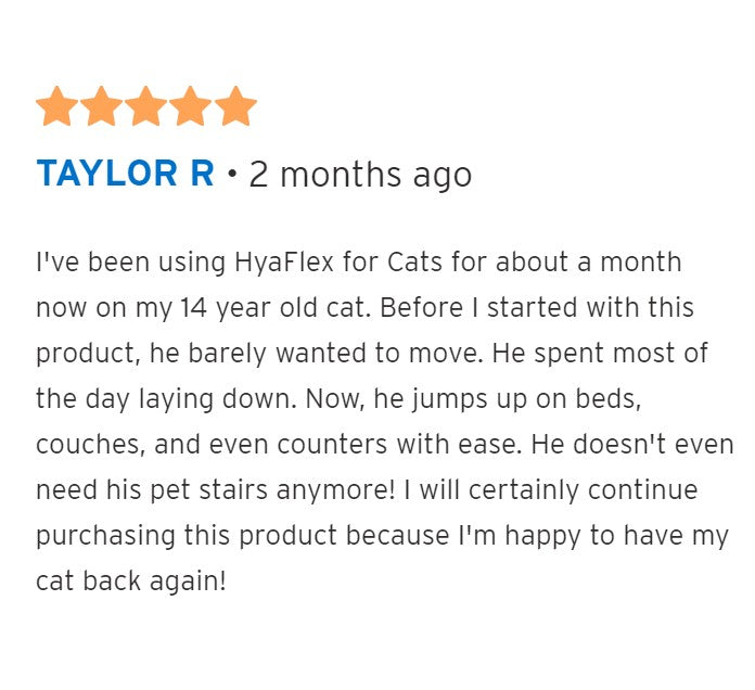 Hyalogic HyaFlex for Cats - Feline Hip and Joint Formula (30 ml)
