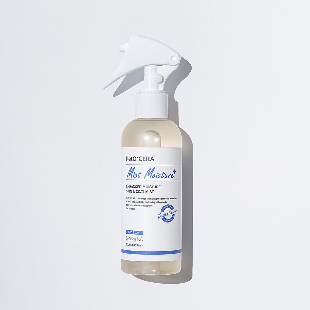 PetOCERA Mist Sensitive 200ml – gentle, fragrance-free coat-conditioning mist for sensitive pets.