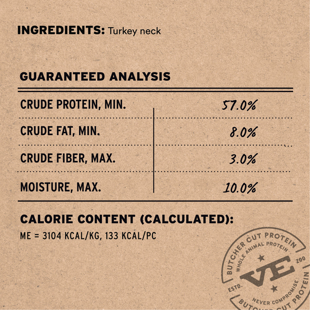 Vital Essentials® RAW BAR Freeze-Dried Raw Turkey Neck Dog Treat, 1.2 oz