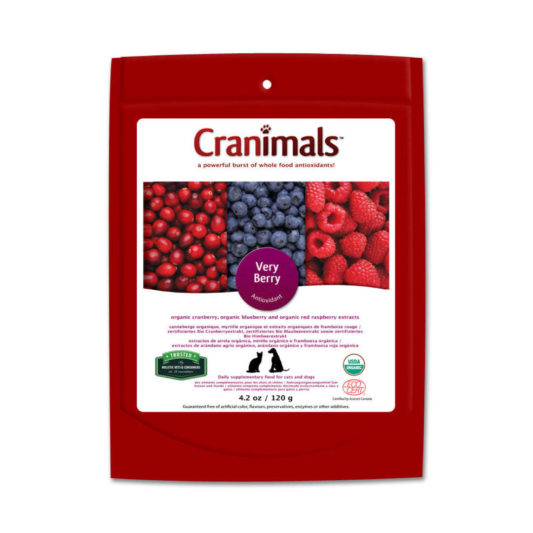 Cranimals Very Berry - Antioxidant Pet Supplement 120g /4.2oz bag