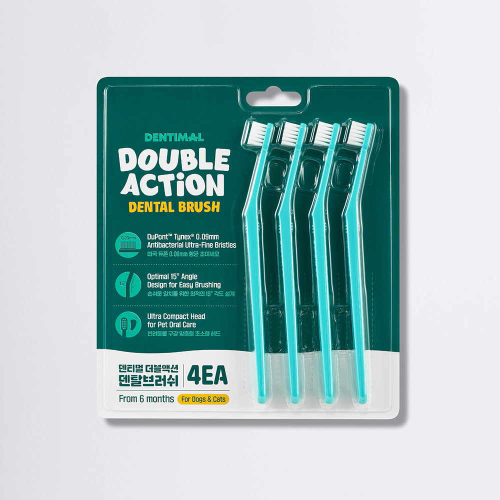 Dentimal Double Action Dental Brush 4 pack