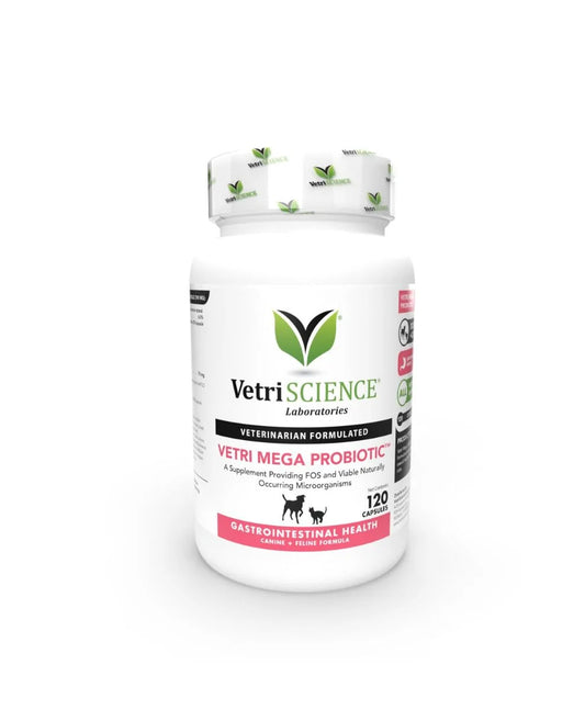Vetriscience - Vetri Mega Probiotic Digestive Supplement for Dogs & Cats (120 Capsule)
