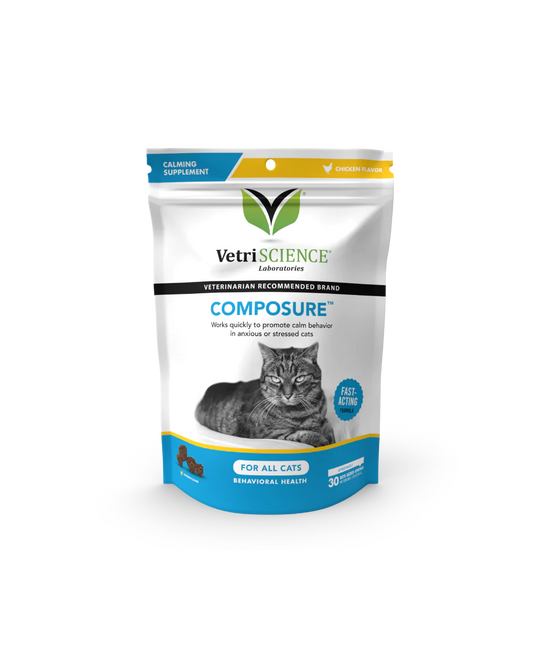 Vetriscience - Composure™ Calming Supplement for Cats (30 chews) - Chicken Flavor