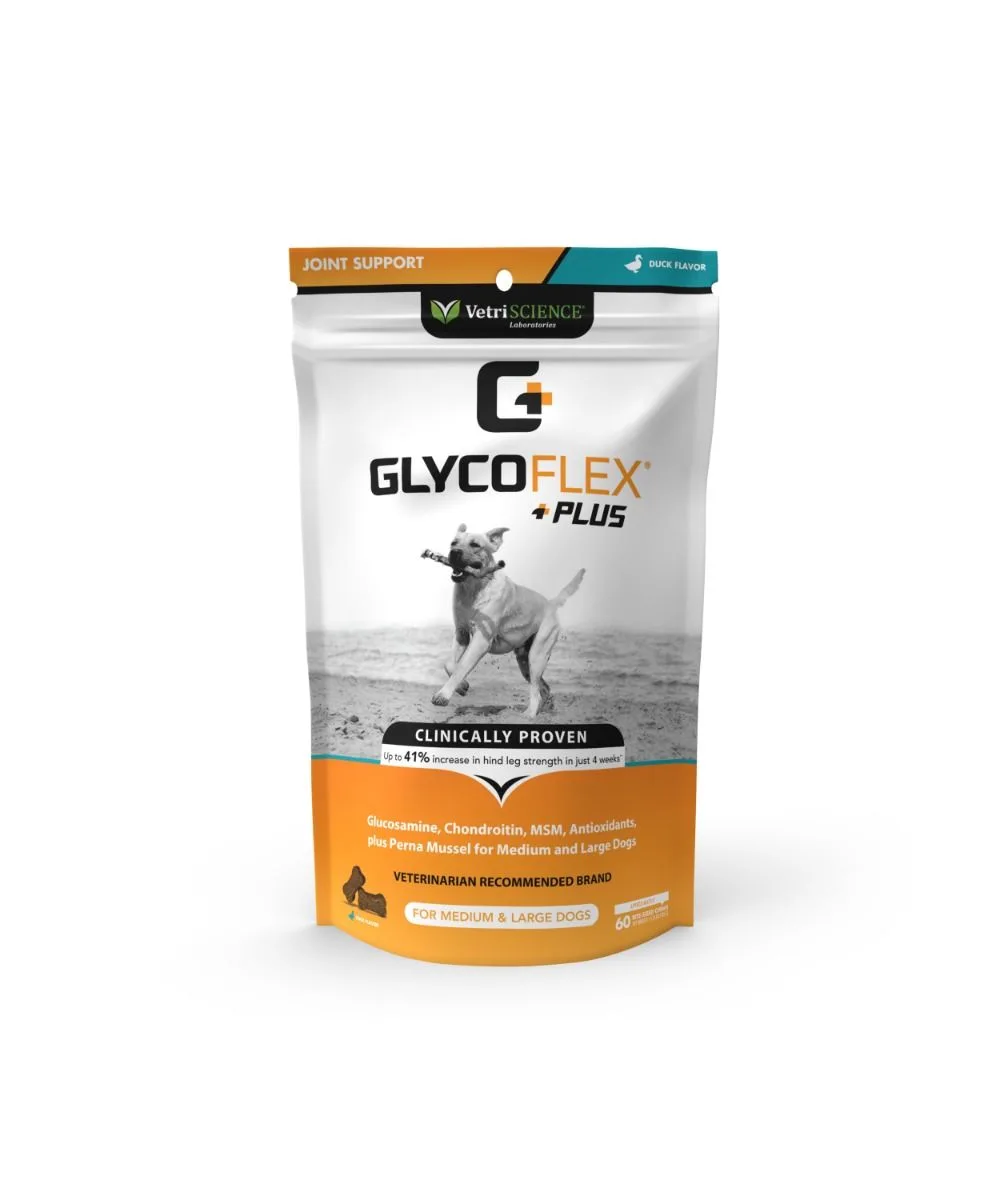 Vetriscience - GlycoFlex Plus Hip & Joint Supplement for Dogs (60 chews)