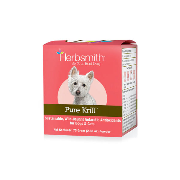 Herbsmith Pure Krill - All Natural Source of Omega-3, Astaxanthin, Choline for Dogs and Cats