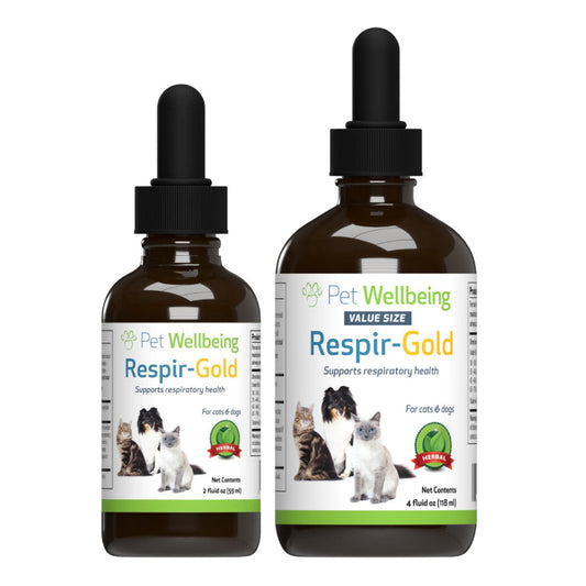 Pet Wellbeing - Respir Gold - for Easy Breathing in Cats & Dogs