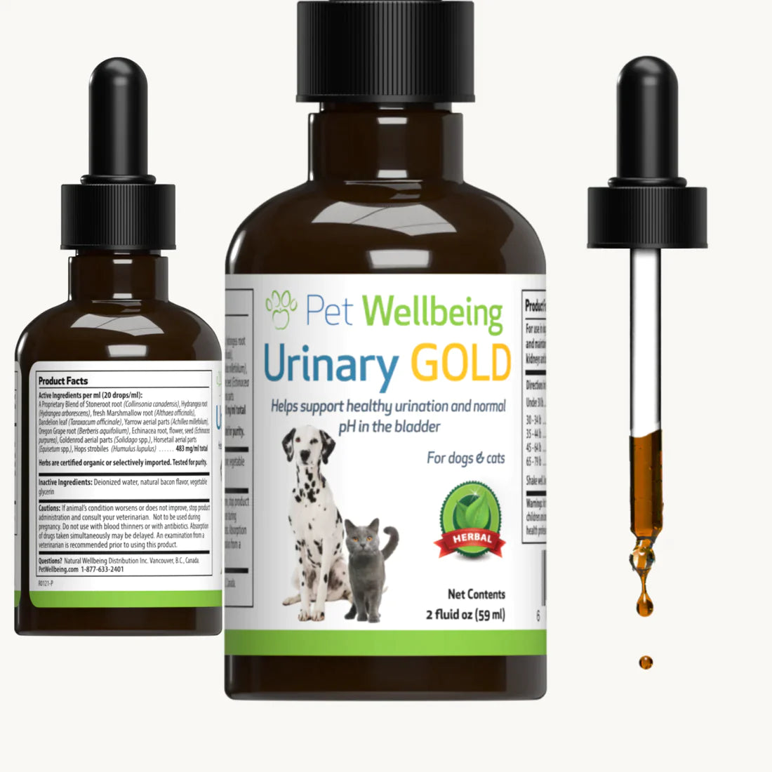 Pet Wellbeing - Urinary Gold - for Canine & Feline Urinary Tract Health