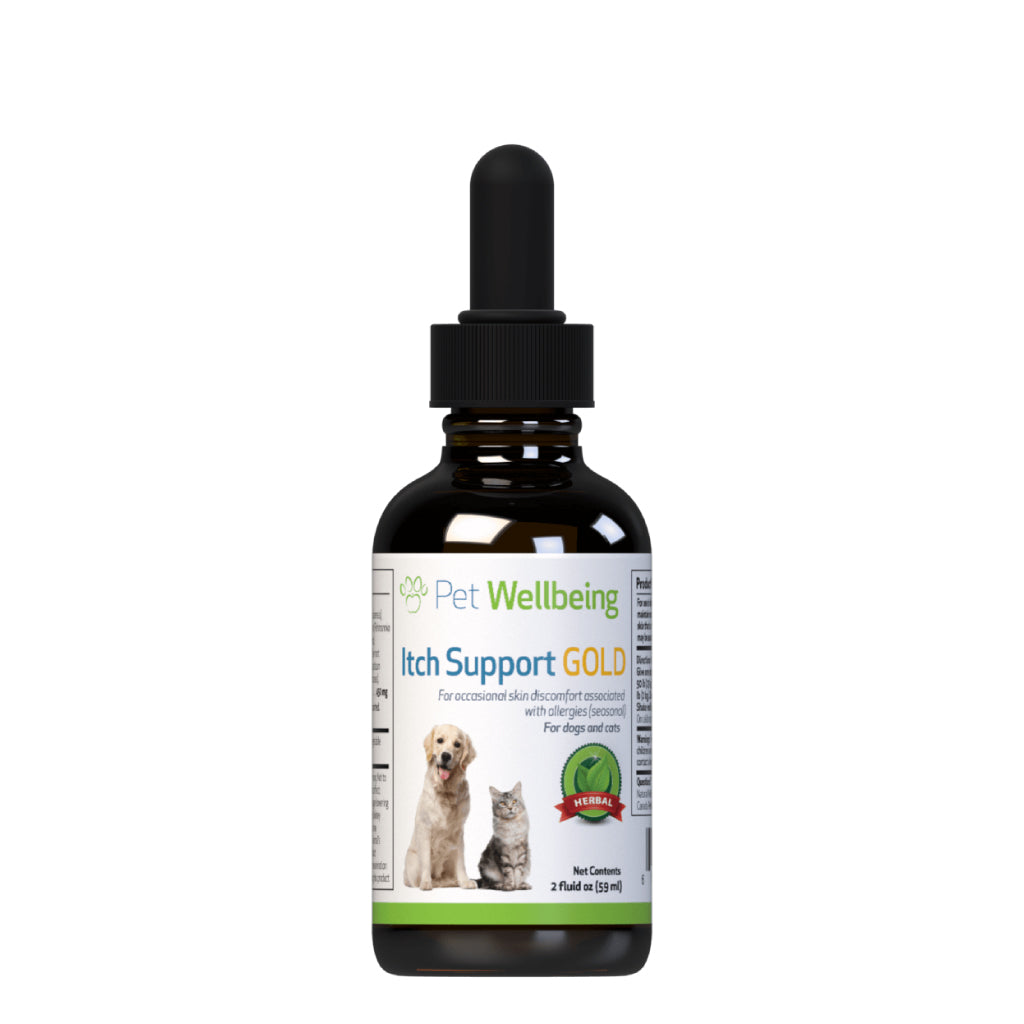Pet Wellbeing - Itch Support Gold - for Soothing Allergy-Related Itch in Dogs
